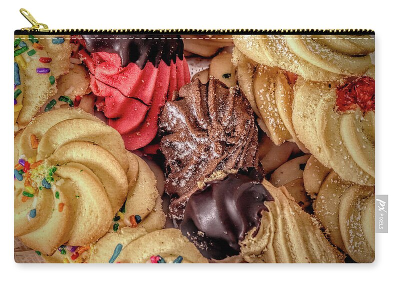 Cookie Pile Zip Pouch featuring the photograph Cookie Pile by Sharon Popek