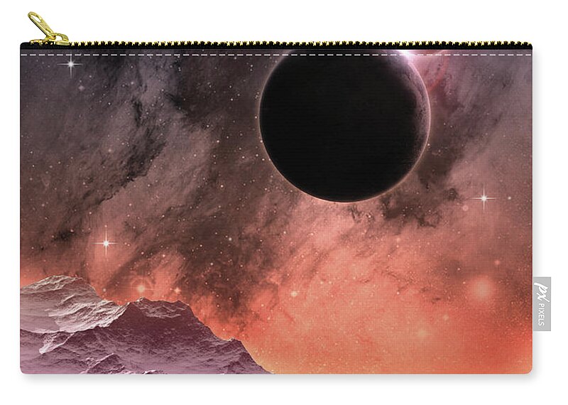 Space Carry-all Pouch featuring the digital art Cosmic Landscape by Phil Perkins