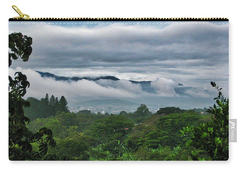 Costa Rica Zip Pouch featuring the photograph Costa Rica highlands by Segura Shaw Photography