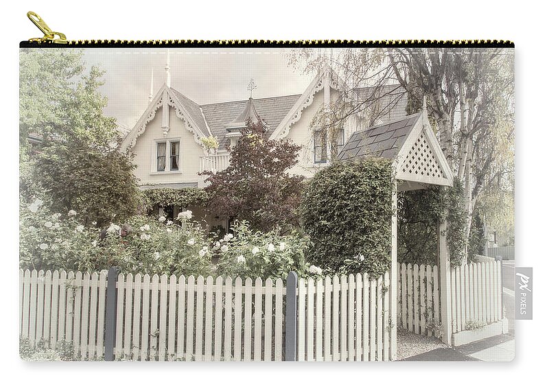 Tasmania Zip Pouch featuring the photograph Cottage Living by Elaine Teague
