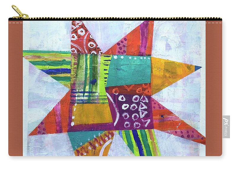 Star Carry-all Pouch featuring the painting Coverup by Cyndie Katz