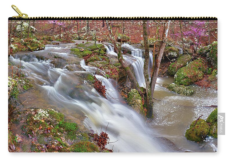 Waterfall Carry-all Pouch featuring the photograph Coward's Hollow Shut-ins I by Robert Charity