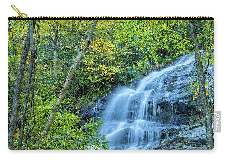 Nature Zip Pouch featuring the photograph Crabtree Falls by Jonathan Nguyen