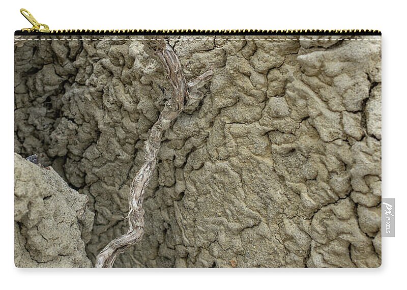 Abstract Zip Pouch featuring the photograph Cracked Earth Texture by Phil And Karen Rispin