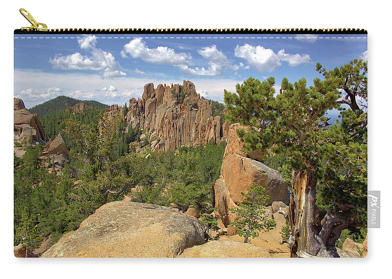 Colorado Carry-all Pouch featuring the photograph Crags by Bob Falcone