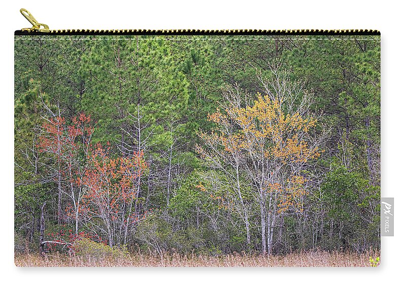 Spring Zip Pouch featuring the photograph Craven County NC Wetlands in the Spring by Bob Decker