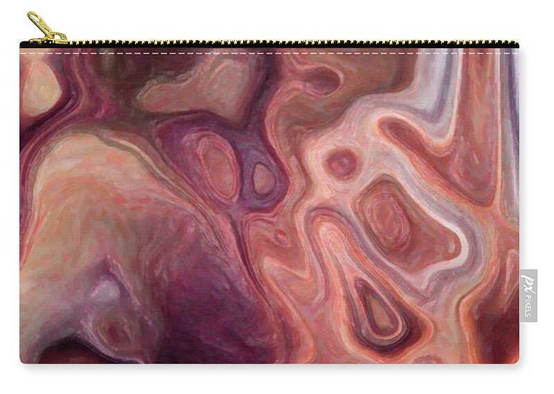 Crazy Cells Zip Pouch featuring the digital art Crazy cells by Joaquin Abella