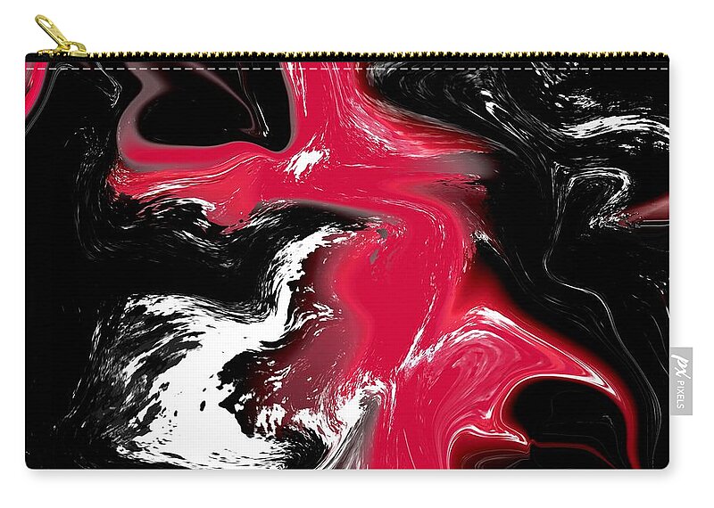  Carry-all Pouch featuring the digital art Creation of the Dark Knight by Michelle Hoffmann