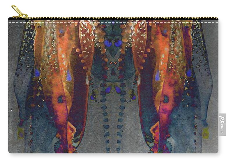 Man Of War Zip Pouch featuring the photograph Creature From the Lagoon by Andrea Kollo