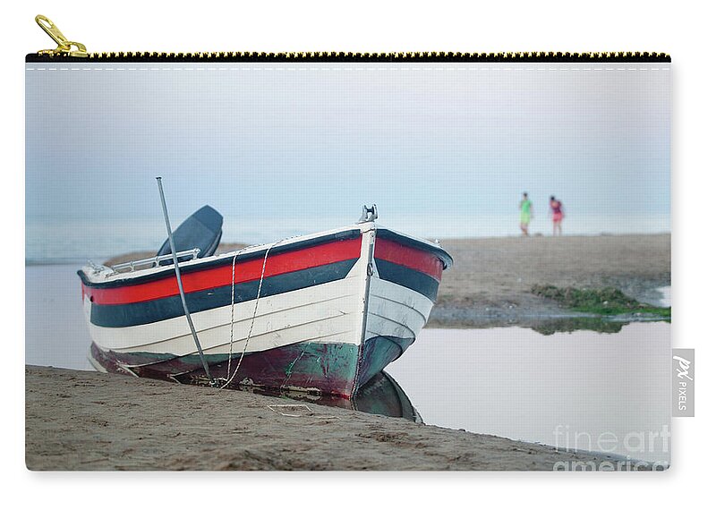 Crete Zip Pouch featuring the photograph Crete - Fishing Boat II by Rich S
