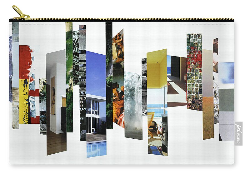 Collage Zip Pouch featuring the photograph Crosscut#111 by Robert Glover