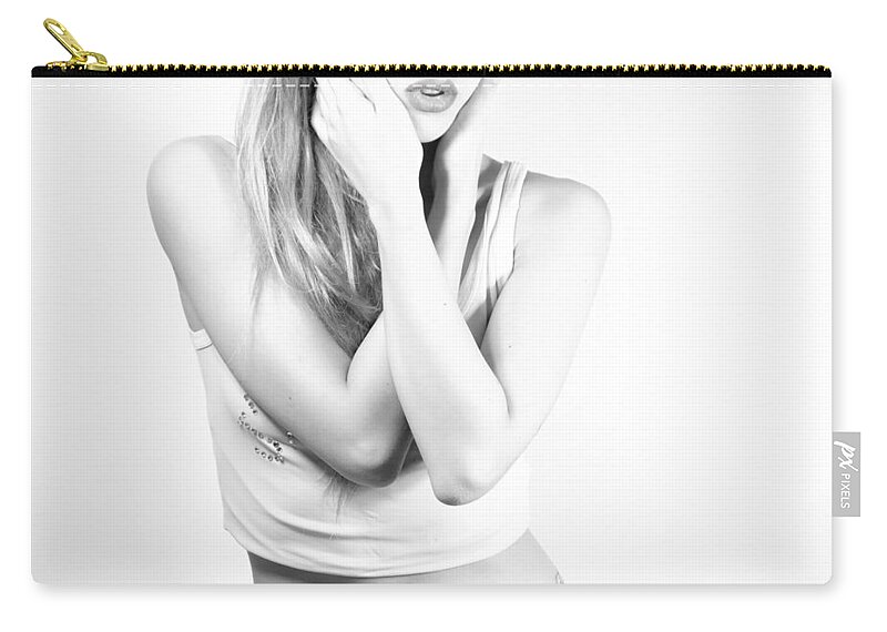 Fashion Zip Pouch featuring the photograph Crossed Arms by Alberto Zanoni