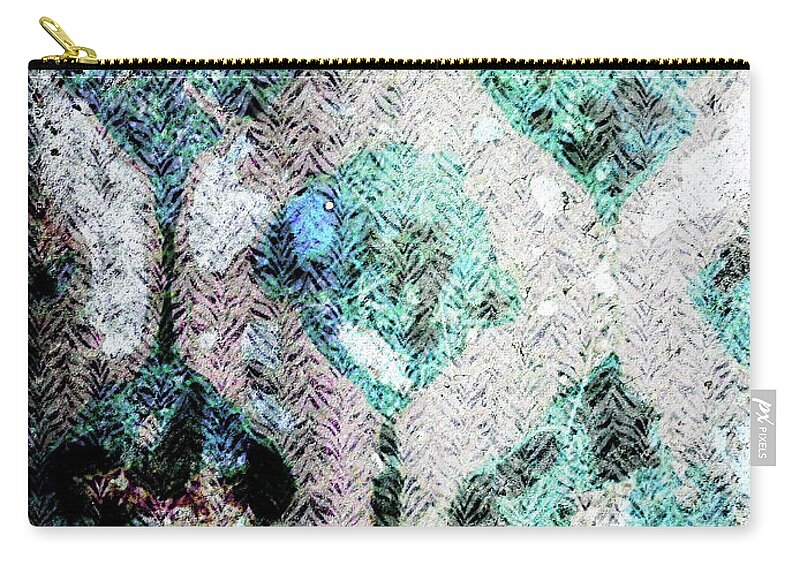 Crisscross Zip Pouch featuring the digital art Crossing Lines by Mimulux Patricia No