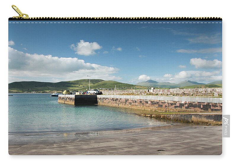 Cuan Pier Zip Pouch featuring the photograph Cuan Pier and Slipway II by Mark Callanan