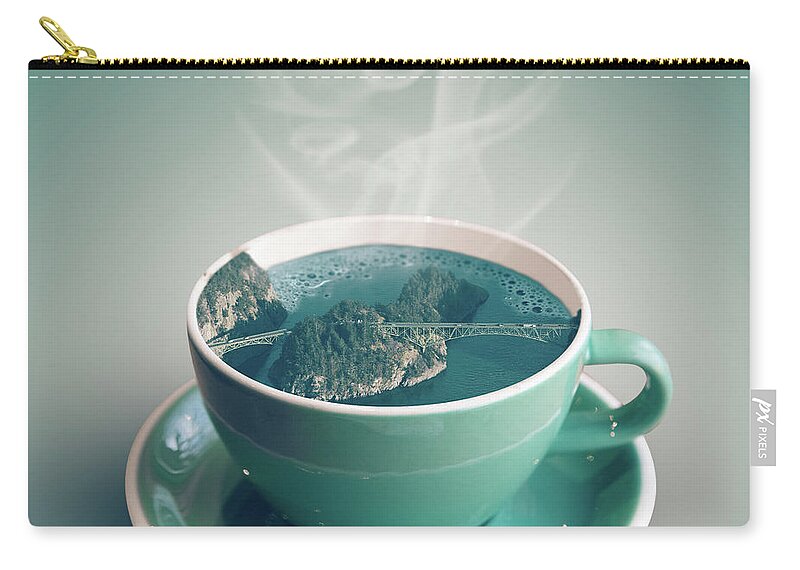 Deception Pass Carry-all Pouch featuring the photograph Cup of Deception by Michael Rauwolf