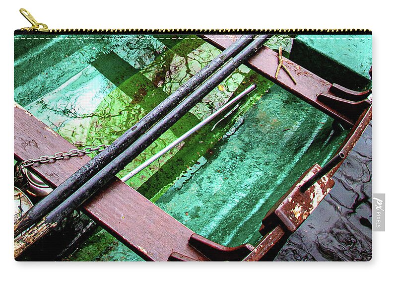 Boat Zip Pouch featuring the photograph Currach by Cheryl Prather