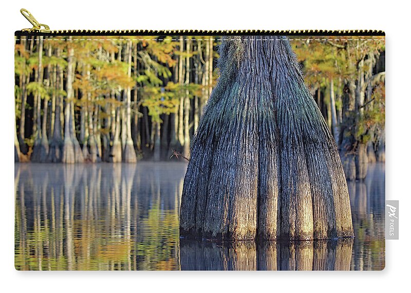 Georgia Zip Pouch featuring the photograph Cypress by Jennifer Robin