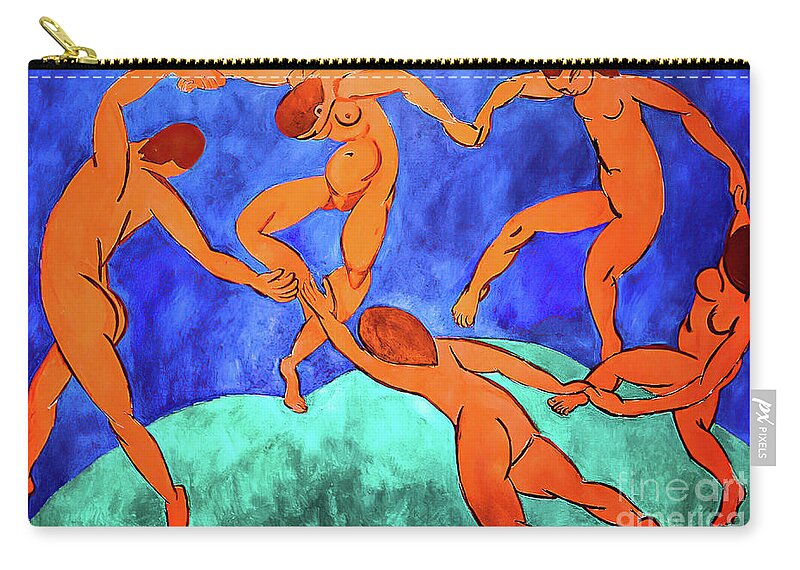 Dance 2 Zip Pouch featuring the painting Dance II by Henri Matisse 1910 by Henri Matisse