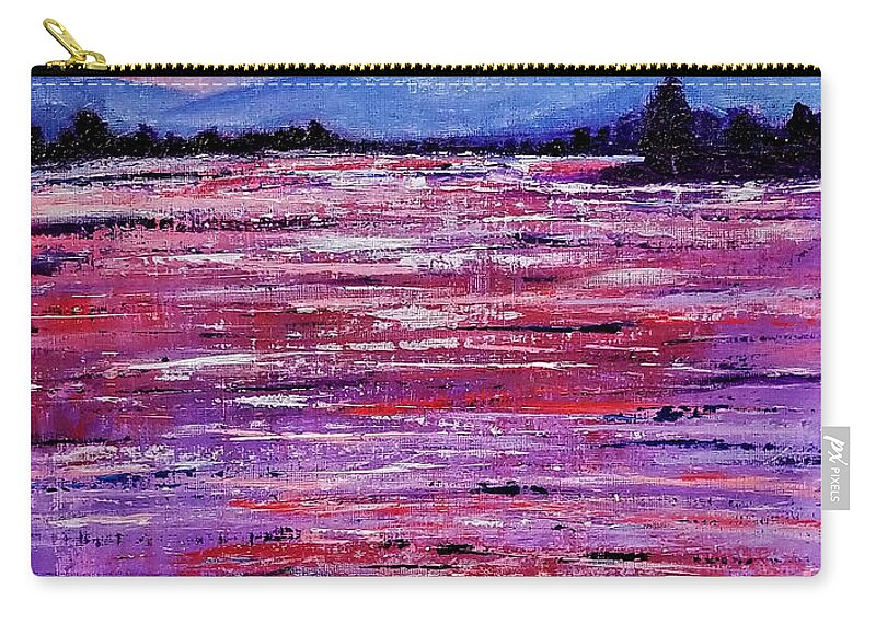 Day Break Zip Pouch featuring the painting Day Break by Tina Mitchell