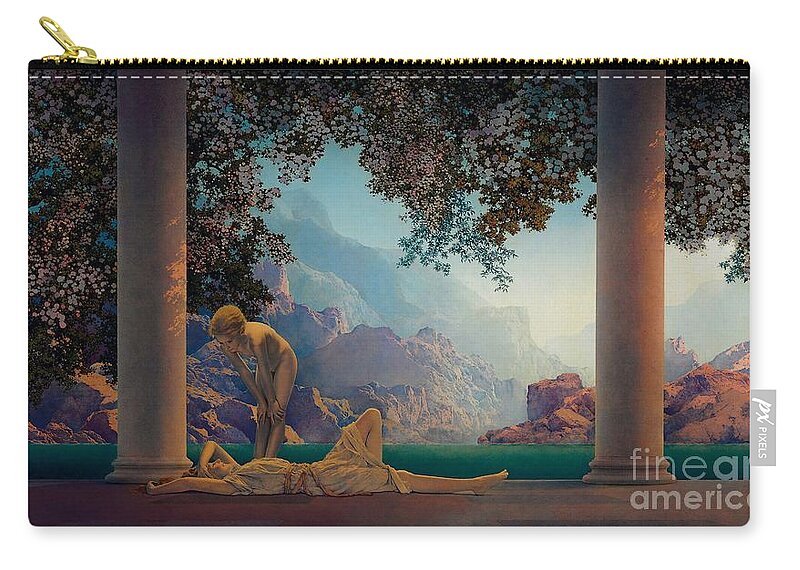 Daybreak 1922 Carry-all Pouch featuring the painting Daybreak 1922 by Maxfield Parrish