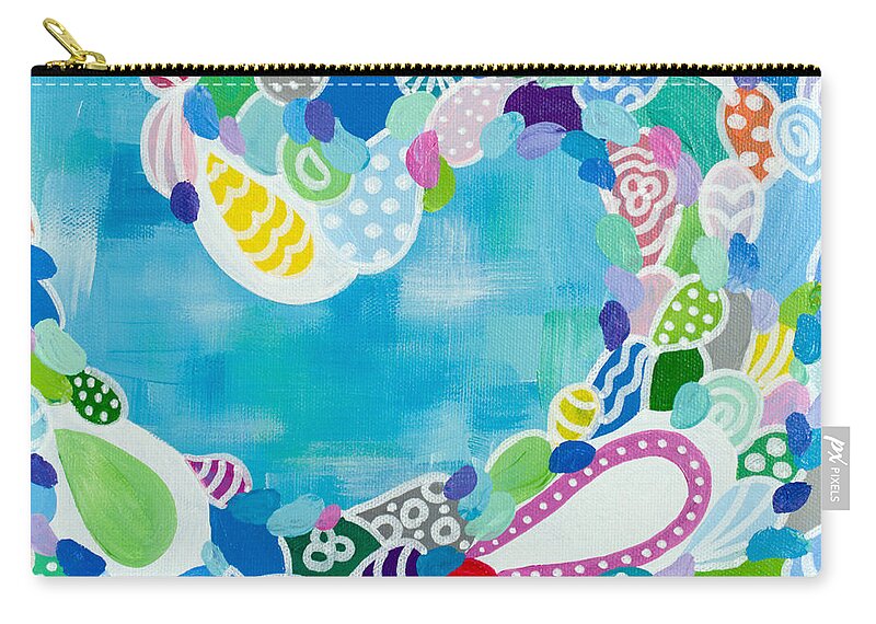 Wave Carry-all Pouch featuring the painting Daybreak by Beth Ann Scott