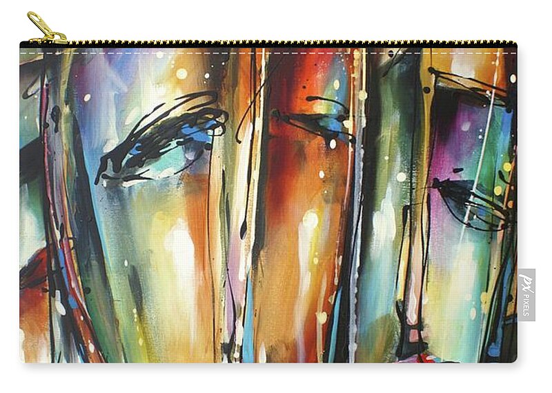 Urban Carry-all Pouch featuring the painting Dazzled by Michael Lang