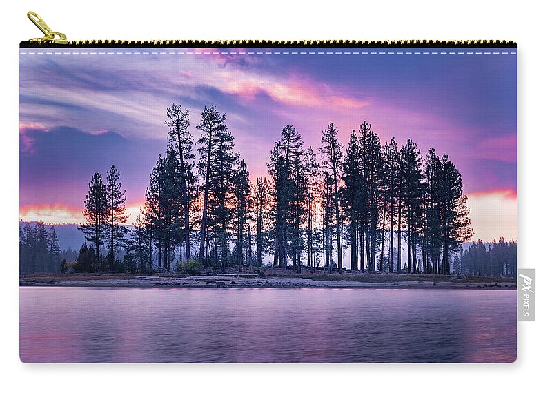 Lake Zip Pouch featuring the photograph Dedication Dawn by Mike Lee