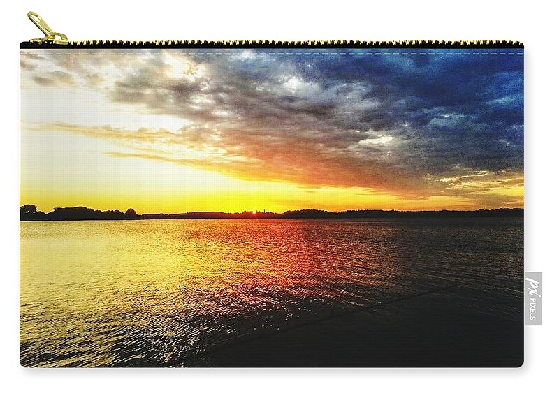 Water Carry-all Pouch featuring the photograph Deep beauty fishing by Shalane Poole
