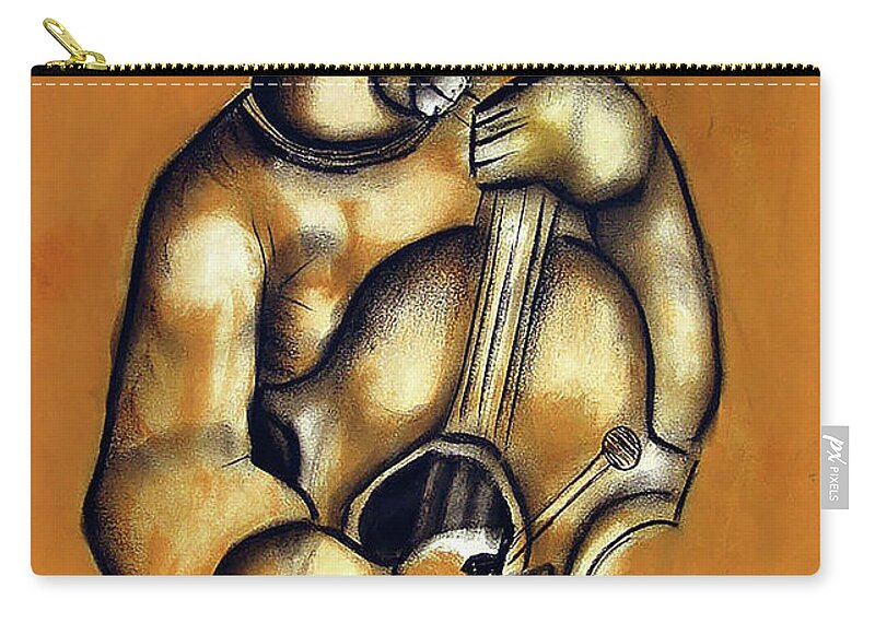 Peter Sibeko 1940-2013 Was One Of The “big Five “group Of Intellectual Leaders Within The Soweto School Of Art 1960-2010 Movement. Peter’s Artworks Have One Of The Most Extensive International Footprints With Collectors Across The Globe Carry-all Pouch featuring the painting Deep From My Heart by Peter Sibeko 1940-2013