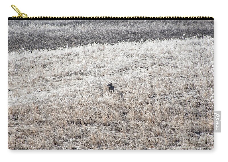 Deer Carry-all Pouch featuring the photograph Deer At Cades Cove by Phil Perkins