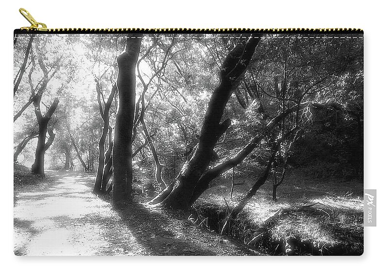 Country Road Zip Pouch featuring the photograph Deer Park Fire Road, Fairfax CA by John Parulis