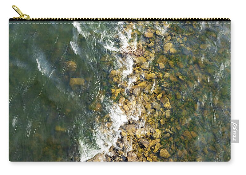 Landscapes Zip Pouch featuring the photograph Delaware River - American River of the Year 2020 by Amelia Pearn