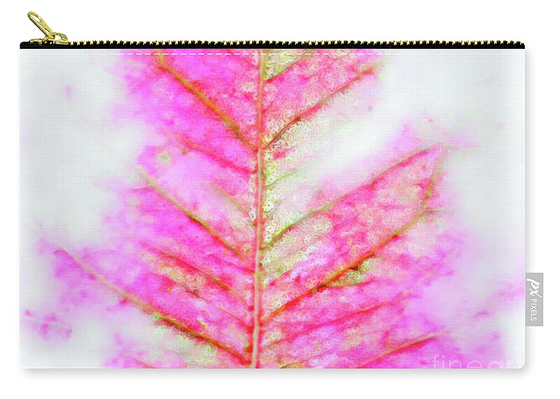 Abstract Zip Pouch featuring the photograph Delicate Blush by Elaine Teague