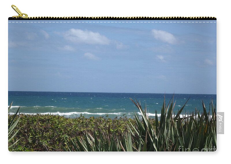 Beach Zip Pouch featuring the photograph Delray Beach A1A Florida by Catherine Ludwig Donleycott