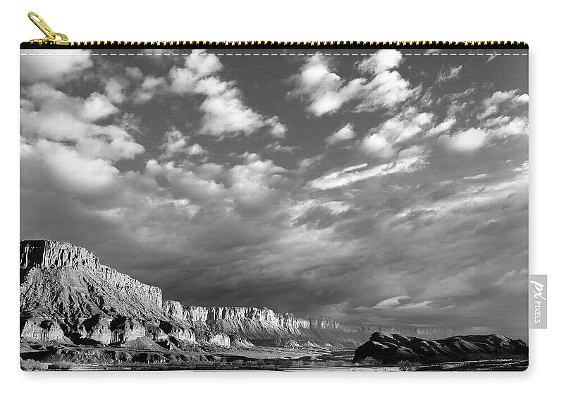  Carry-all Pouch featuring the photograph Desert panorama by Robert Miller