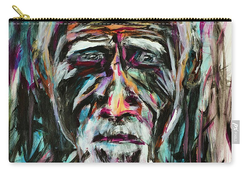 Man Carry-all Pouch featuring the painting Despair by Mark Ross