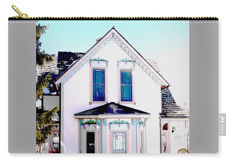 House Zip Pouch featuring the photograph Details on Historic Home by Kae Cheatham