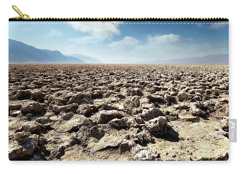 Devils Zip Pouch featuring the photograph Devil's Golf Course II by Ricky Barnard
