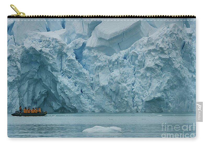 Antarctica Zip Pouch featuring the photograph Diminutive by Brian Kamprath