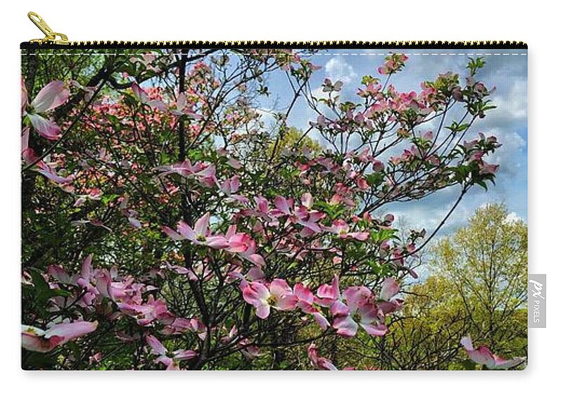 Spring Blossom Trees Dogwoods Zip Pouch featuring the photograph Donna Dogwood by Ruben Carrillo