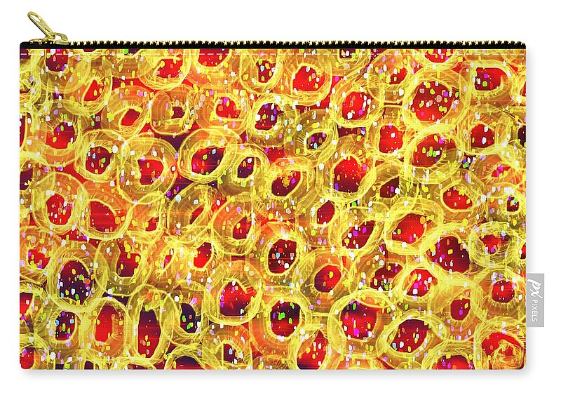 Donut Cherries Sprinkled With Delight Carry-all Pouch featuring the digital art Donut Cherries Sprinkled with Delight by Susan Fielder