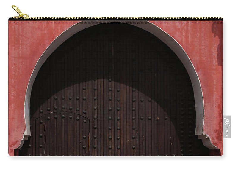 Marrakech Zip Pouch featuring the photograph Doorway in Marrakech by Joshua Van Lare