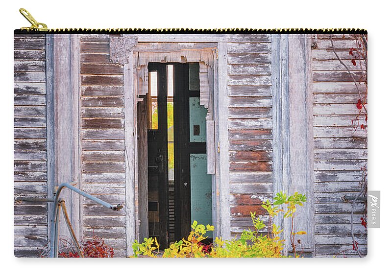 Door Zip Pouch featuring the photograph Doorway to the Past by Darren White