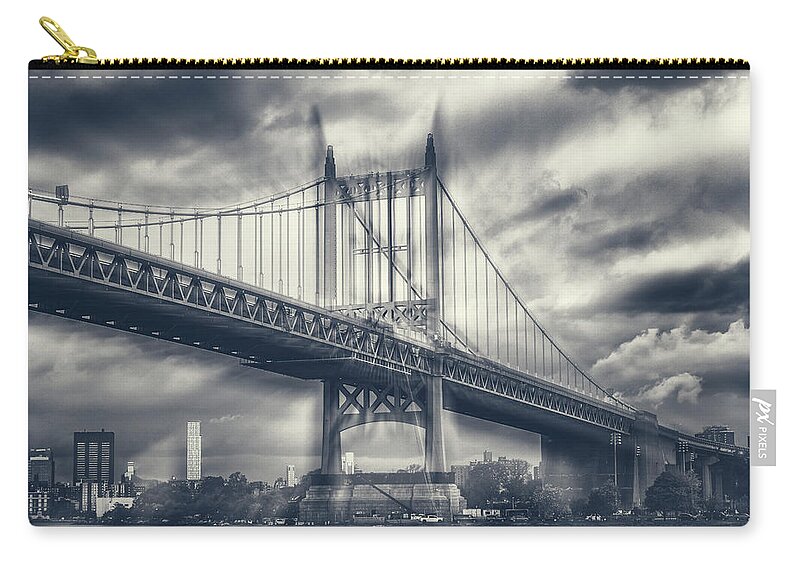 Astoria Park Zip Pouch featuring the photograph Double Exposure by Cate Franklyn
