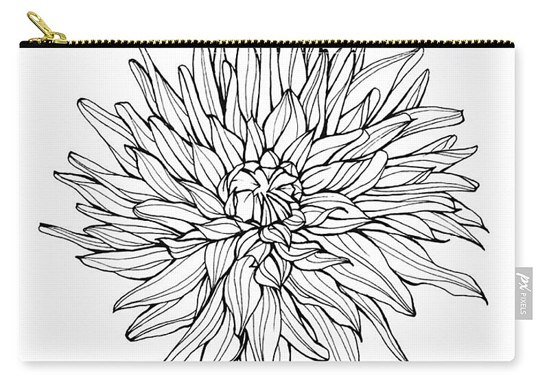 Dragonberry Zip Pouch featuring the painting Dragonberry by Catherine Bede