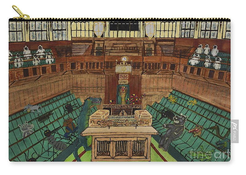 Parliament Carry-all Pouch featuring the painting Drain the Swamp by David Westwood