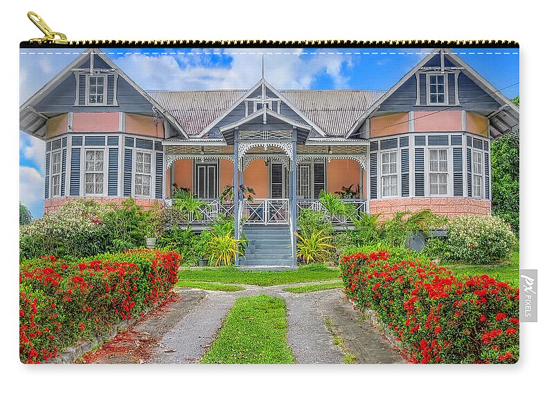 Lattice Work Zip Pouch featuring the photograph Dream House by Nadia Sanowar