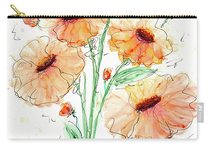 Whimsical Zip Pouch featuring the painting Dream by Kimberly Deene Langlois