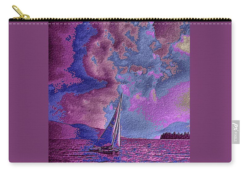 Sail Carry-all Pouch featuring the digital art Dreaming of Sailing One by Russ Considine