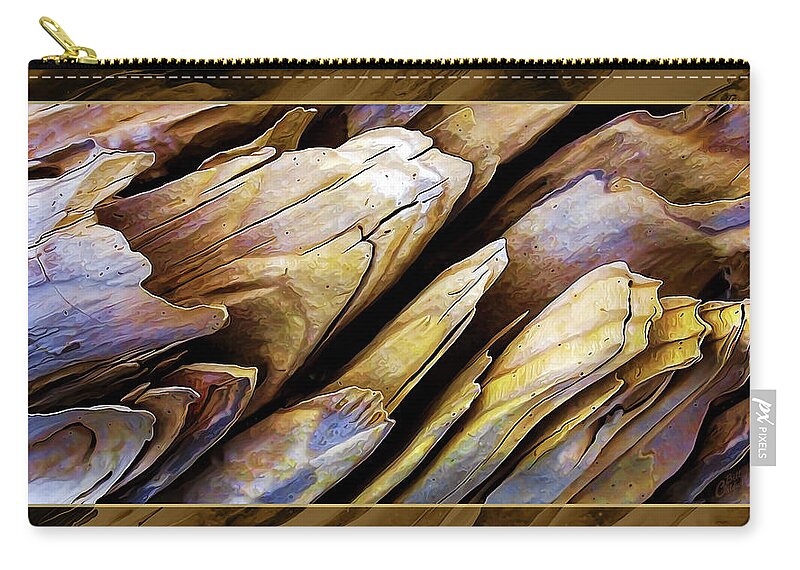 Nature Zip Pouch featuring the photograph Driftwood Edges B by ABeautifulSky Photography by Bill Caldwell